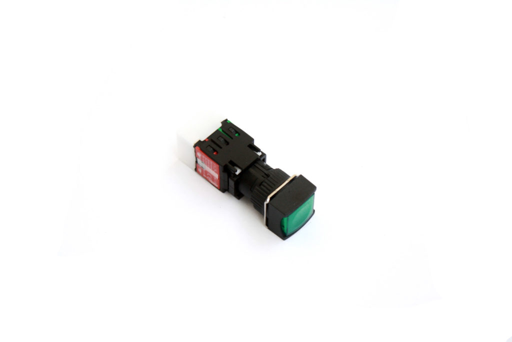 Push Button 16mm Green Momentary Illuminated Model A16SMS