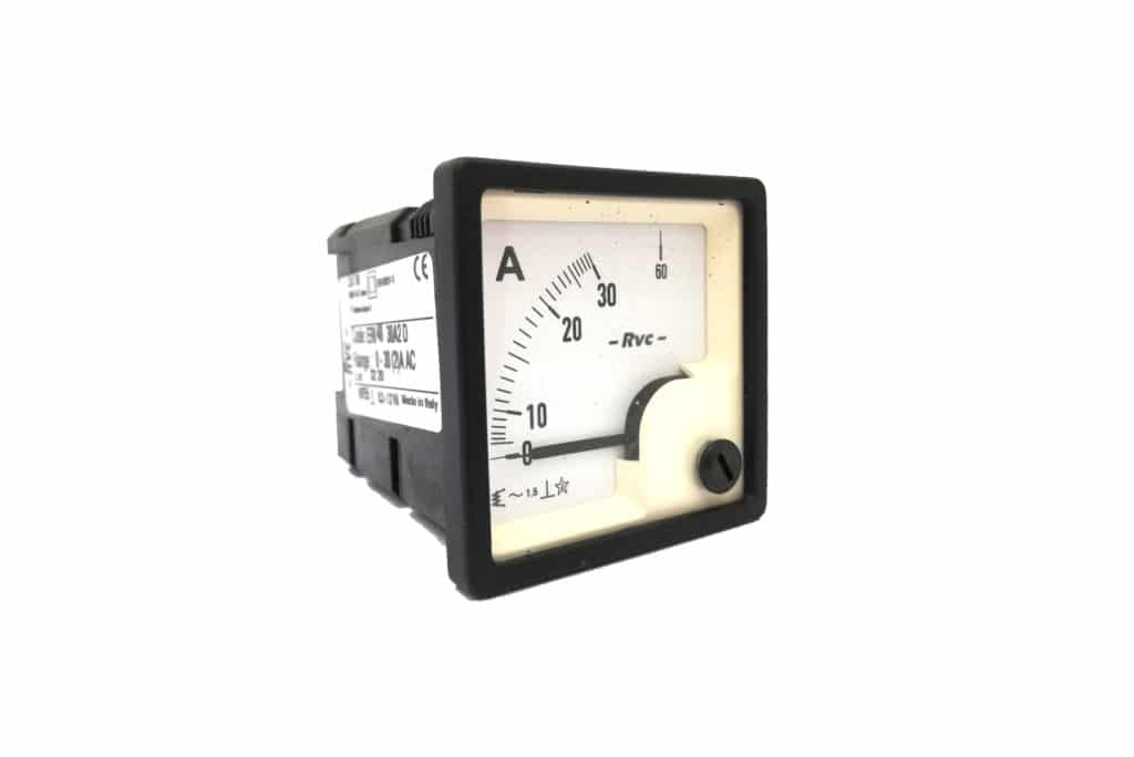 Ampere Meter Analog AC 48x48 CT Operated Model ERI48 Revalco