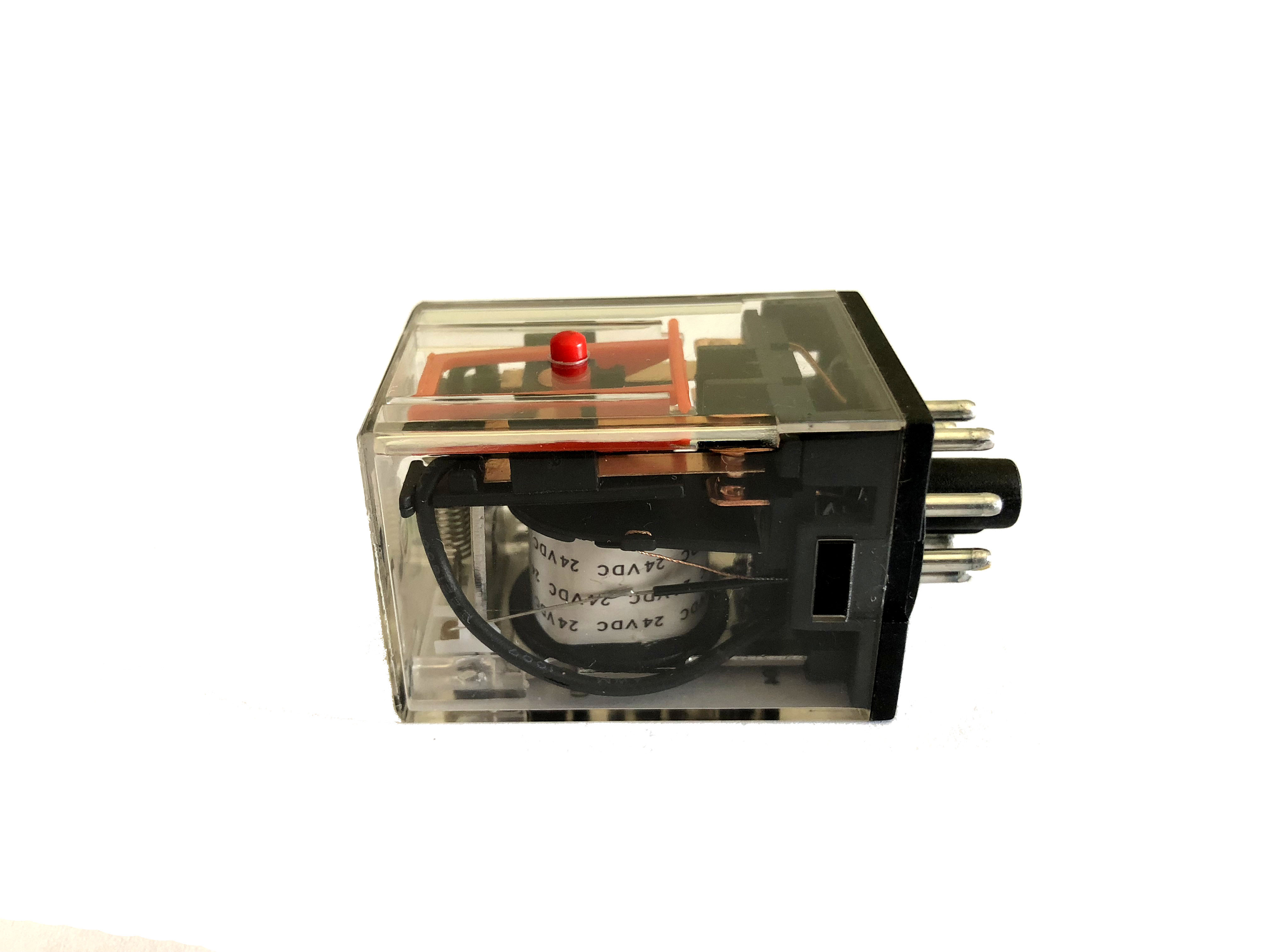 8 Pin Relay 24vdc 10a Round Base Model Mk2pn 24dt Rayex