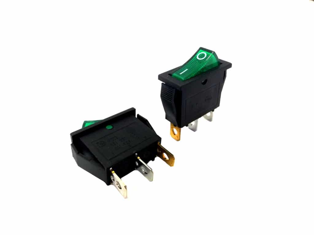 3Pin Green Rocker Switch - Hassan Abbas Trading Co. LLC