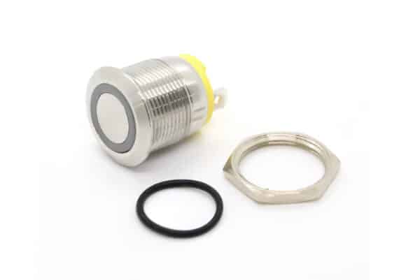 19mm Push Button Switch Metal Illuminated SP19ML Sparta - Image 2