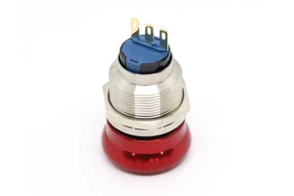 Metal Emergency Stop Button 5A 250V 1NO 1NC SP22ES Sparta - Image 5