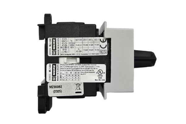 On Off Switch Din Rail Mount 40A 4 Pole MZ35062  MERZ - Image 3