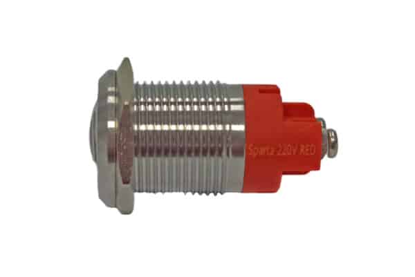 16mm Buzzer Illuminated Red Metal Body Sparta - Image 3