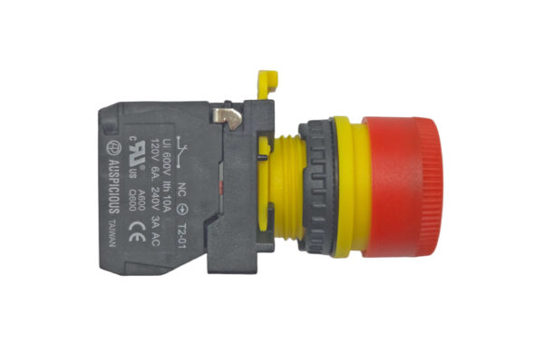 Emergency Stop Switch 22mm 1NC IP65 T2PES201R Auspicious - Image 2