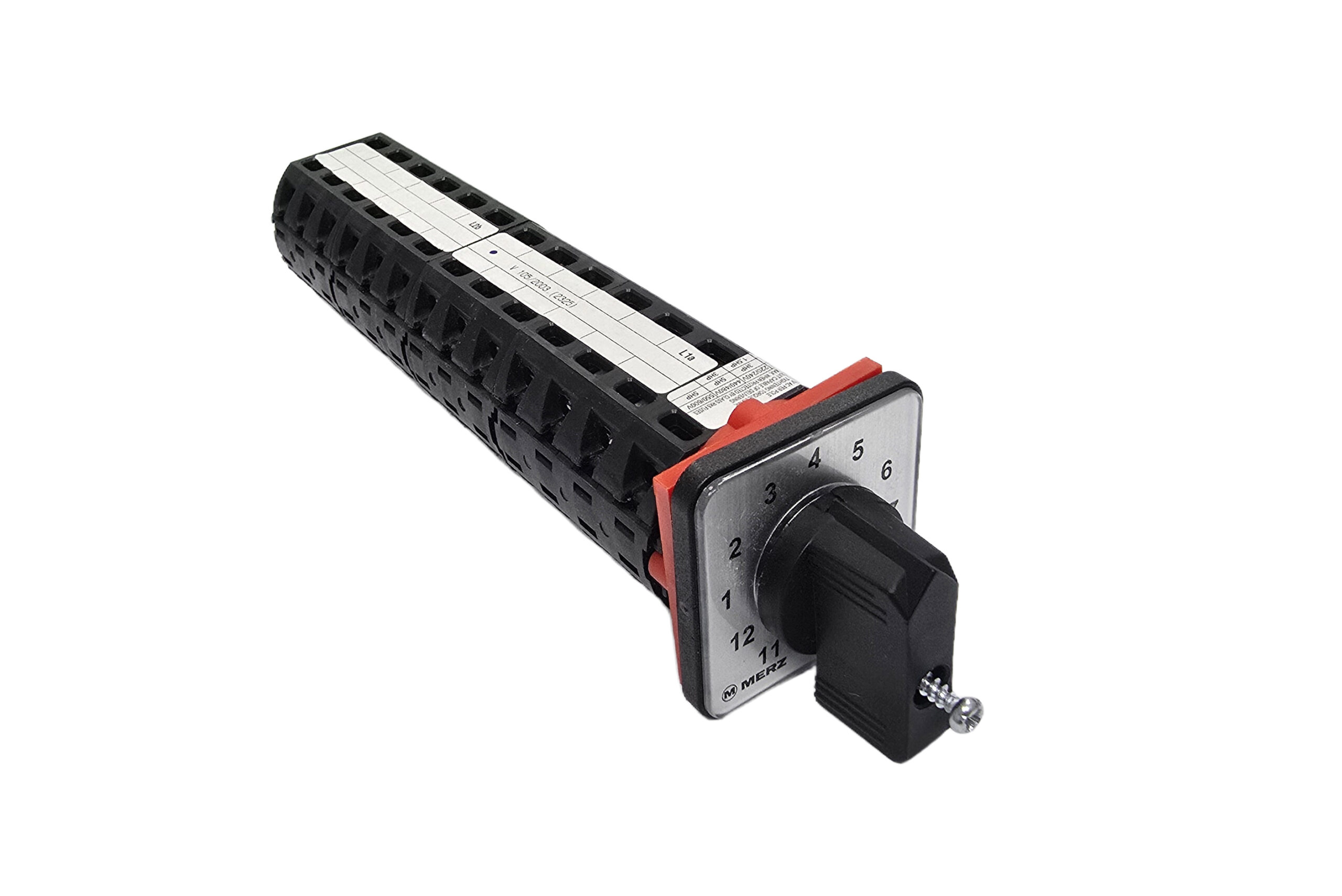 12 Position Switch Rotary 25Amps 2 Pole Panel Mount MERZ