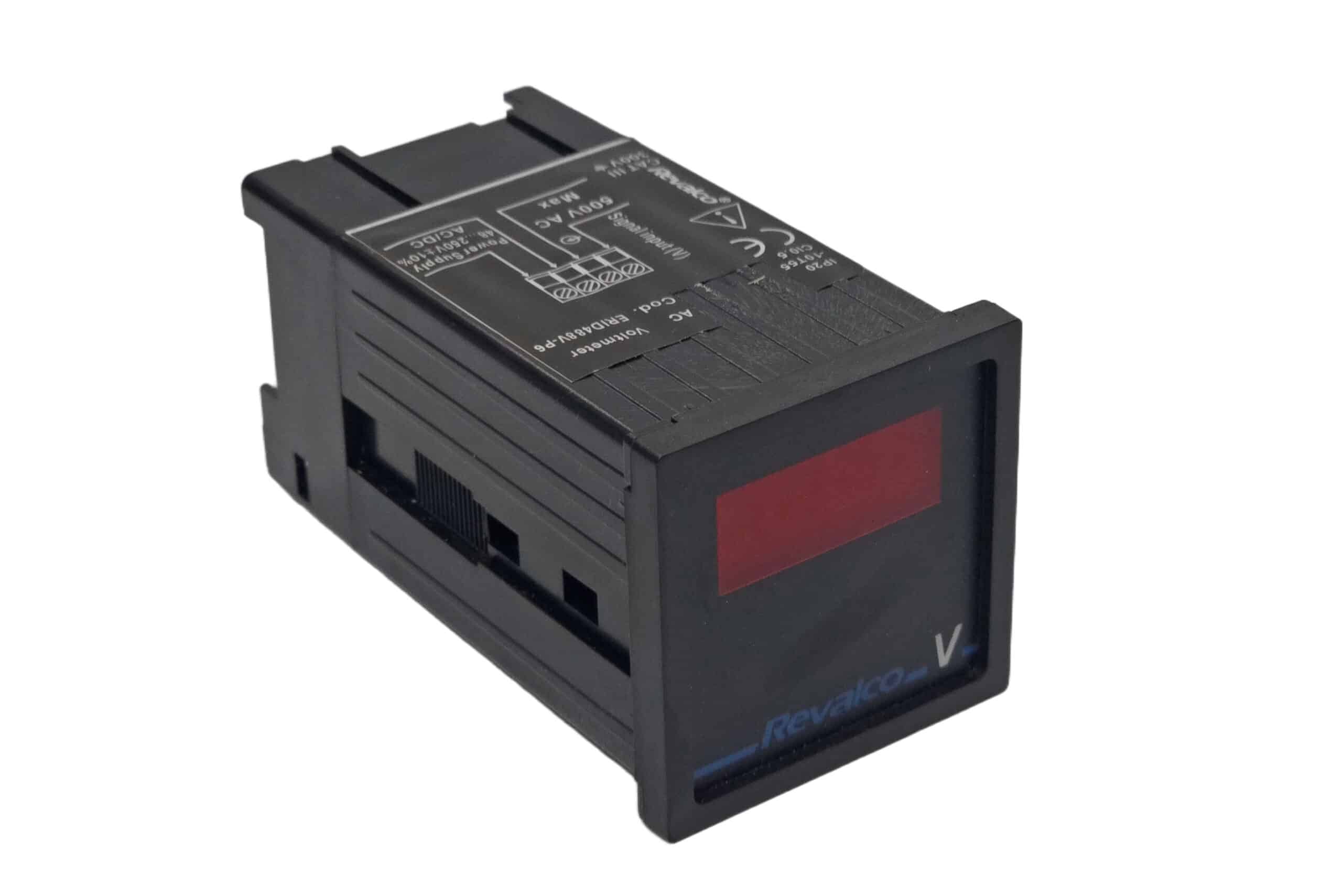 Panel Mount Voltmeter Digital 48x48mm 2ERID488V-P6 Revalco