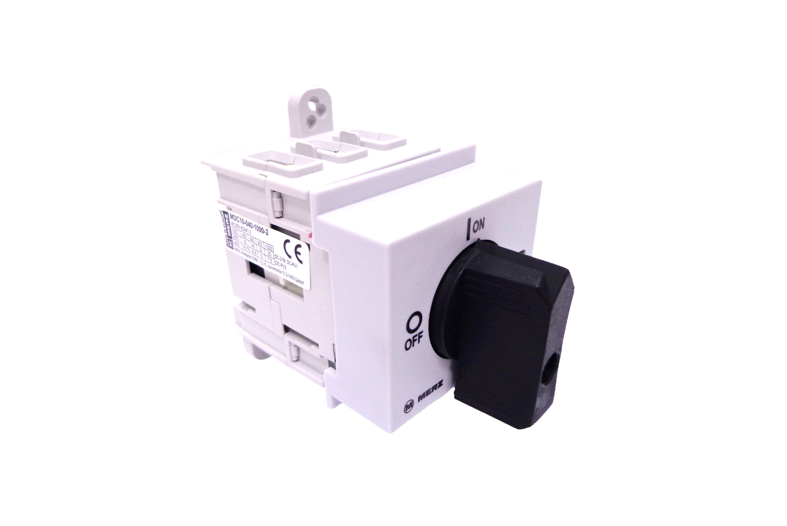 DC Changeover Switch ON-Off Din Rail 1000V 6166170000 MERZ