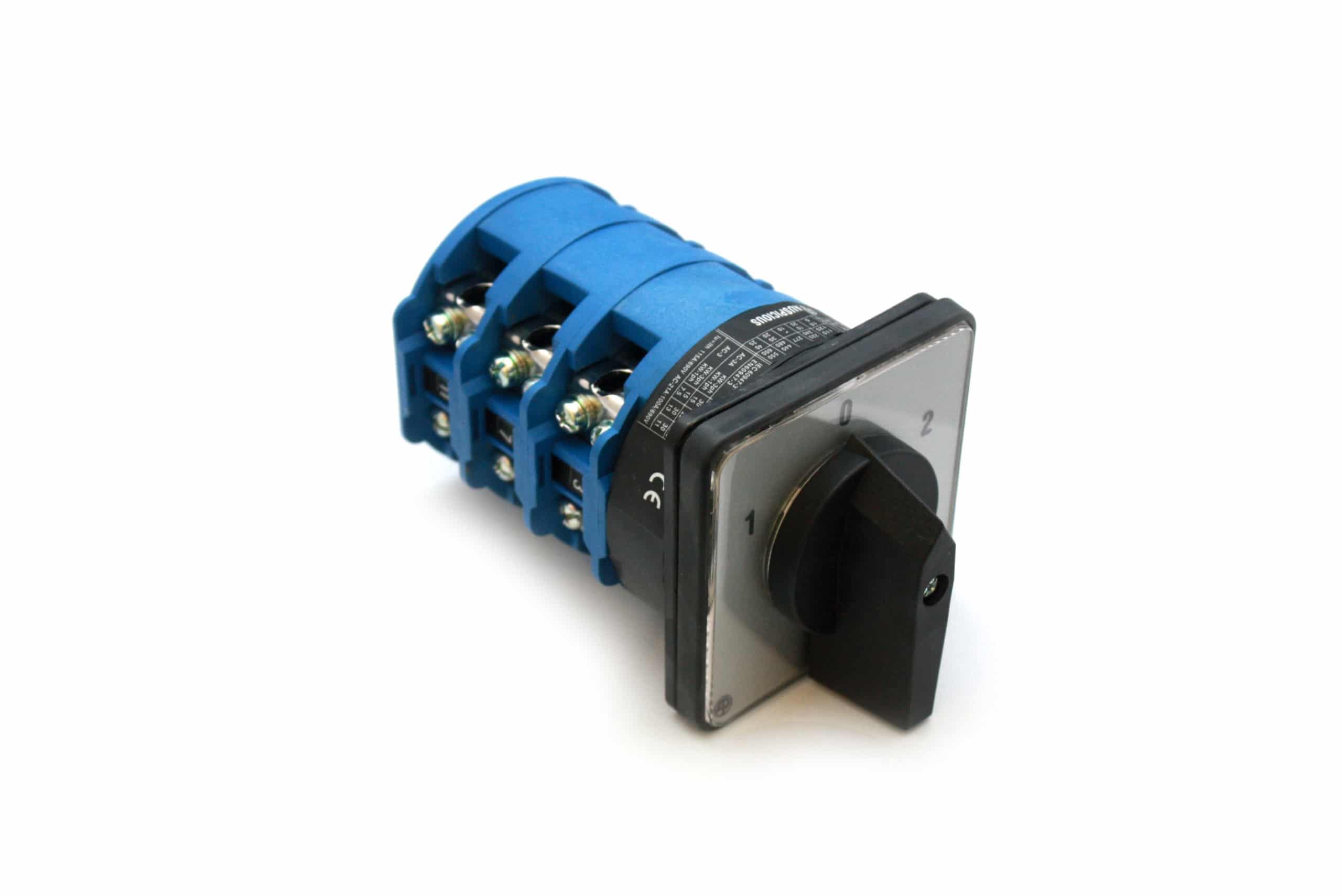 A1023 100Amp 3 Pole 1-0-2 Changeover Rotary Switch