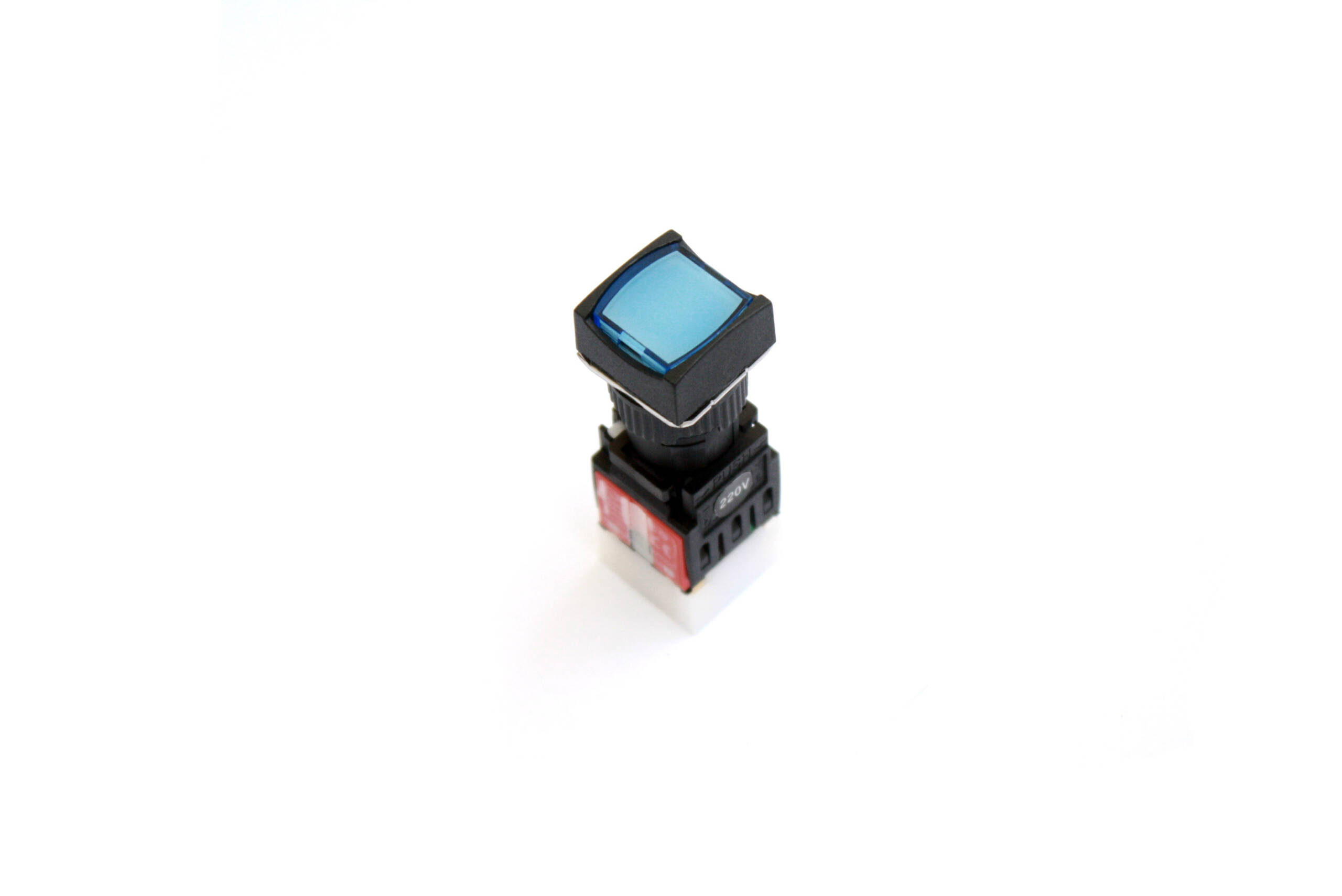 A16SMS 16mm Push Button Blue