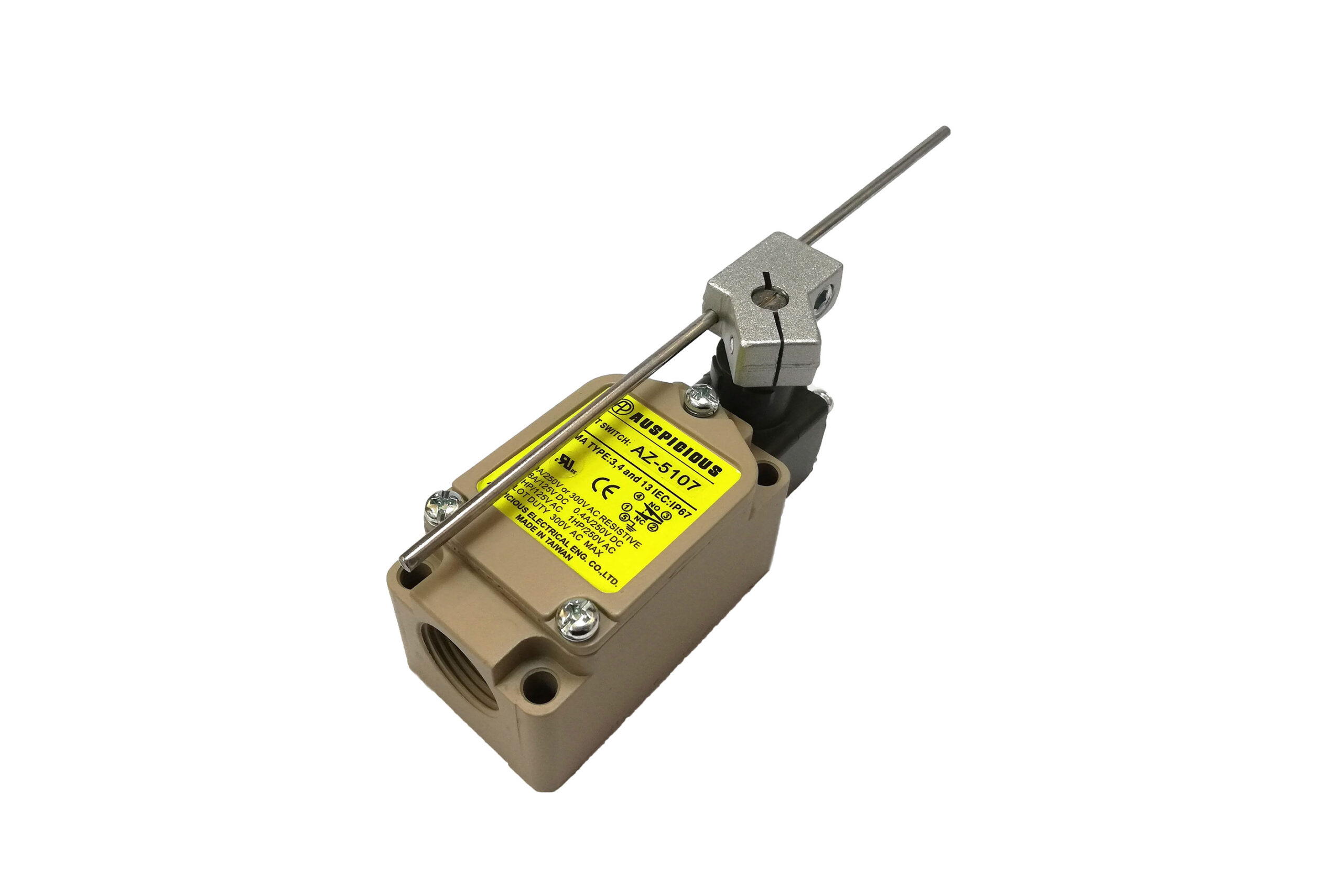Limit Switch Adjustable Rod 10A IP67 AZ-5107 Auspicious