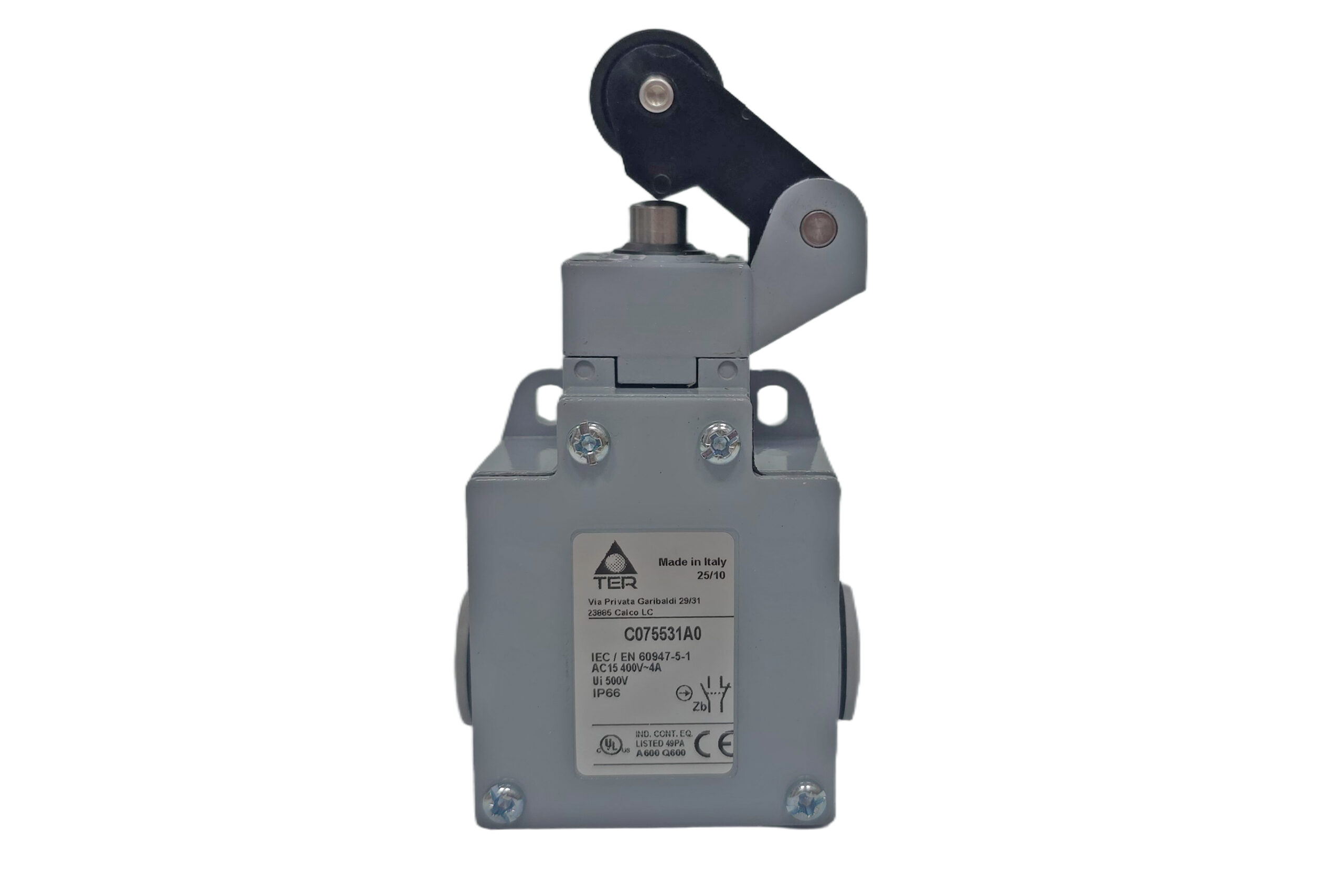 Roller Plunger Switch Metal Body 1NO 1NC C075531A0 TER