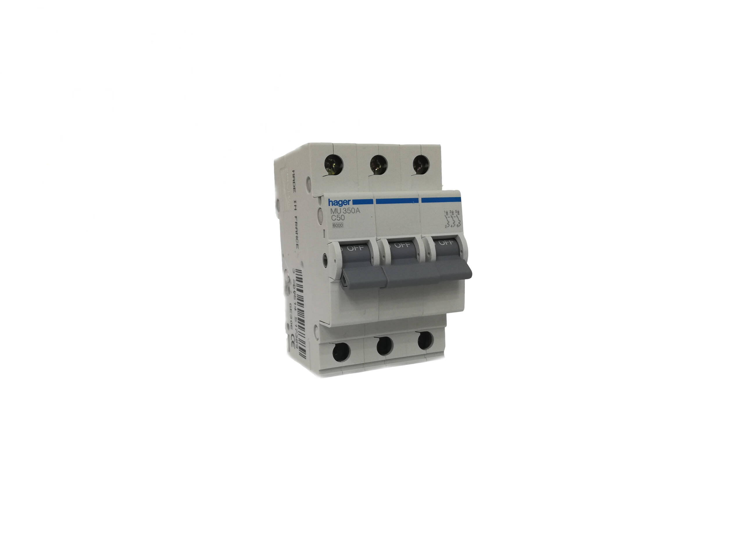 MU350A 50a 3P 6kA MCB