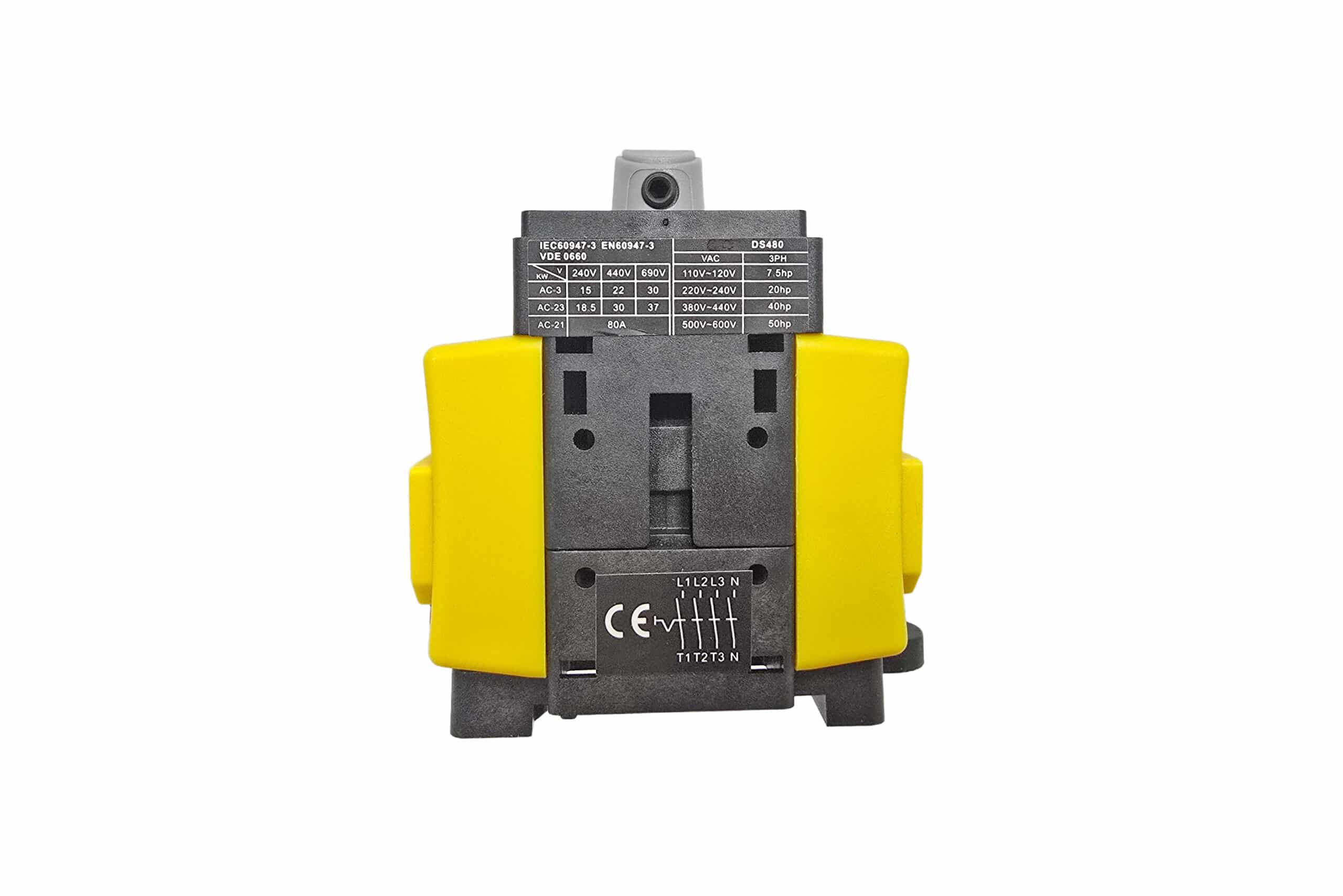 80Amp Isolator 4 Pole Din Rail Mount DS480BSRR2 Auspicious - Image 4