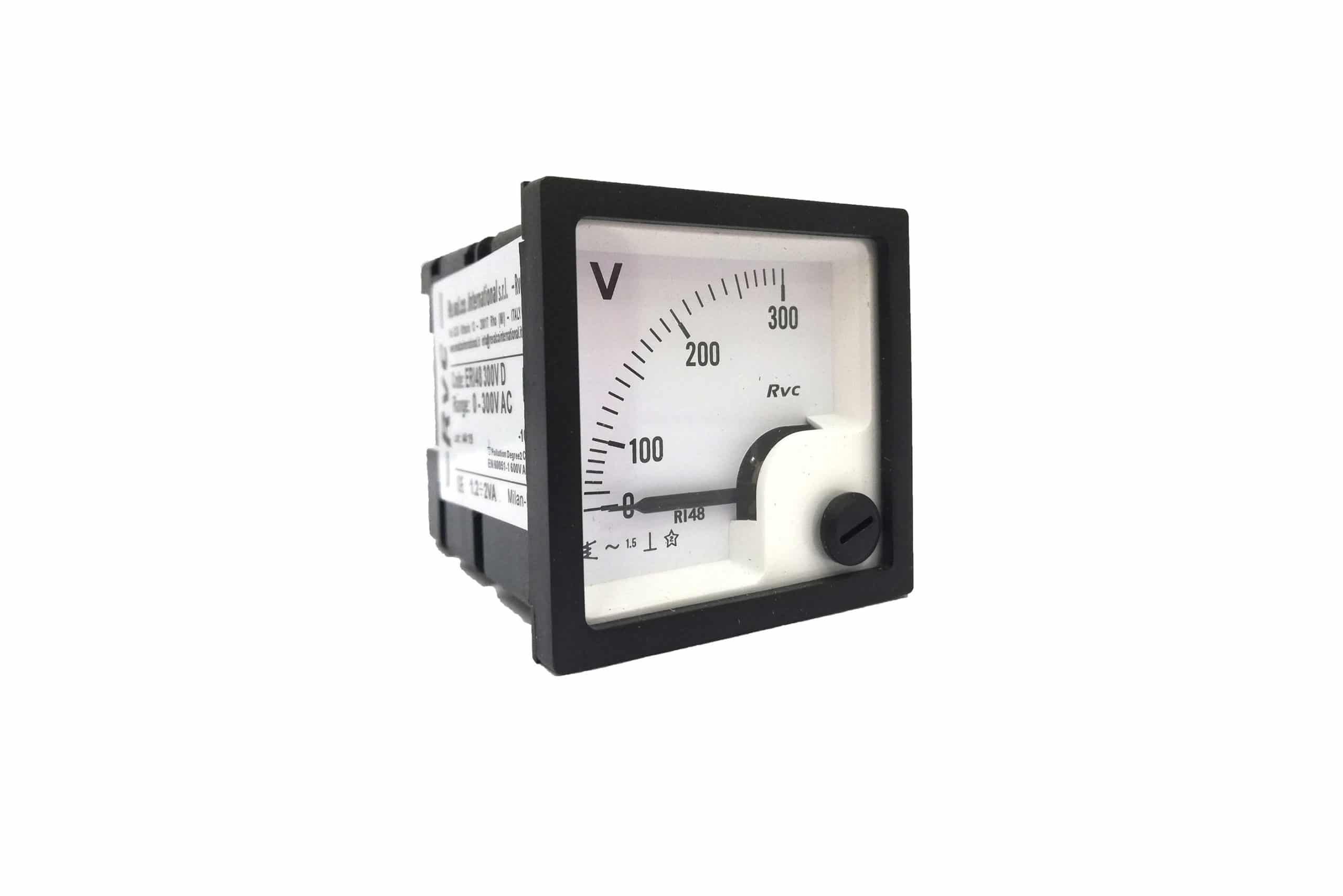 AC Voltmeter 48x48 Analogue Panel Mounted Model: ERI48 Revalco