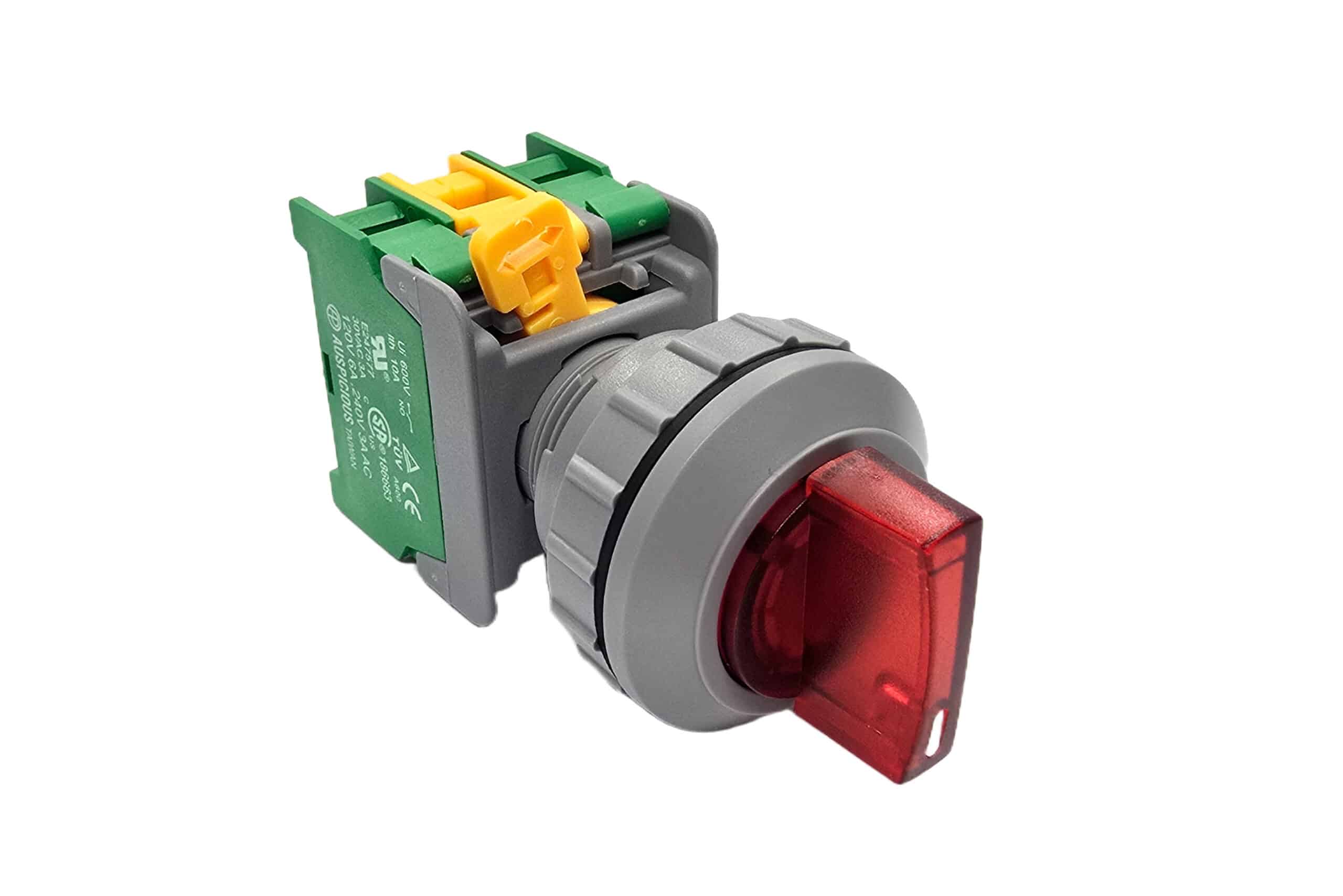 Selector Switch Illuminated 30mm 3Pos 2NO GSL30-3 Auspicious