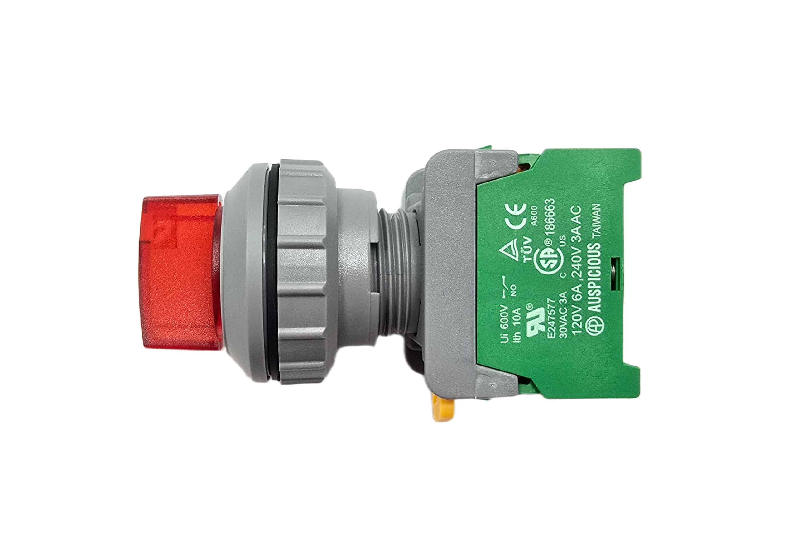 Selector Switch Illuminated 30mm 3Pos 2NO GSL30-3 Auspicious - Image 5
