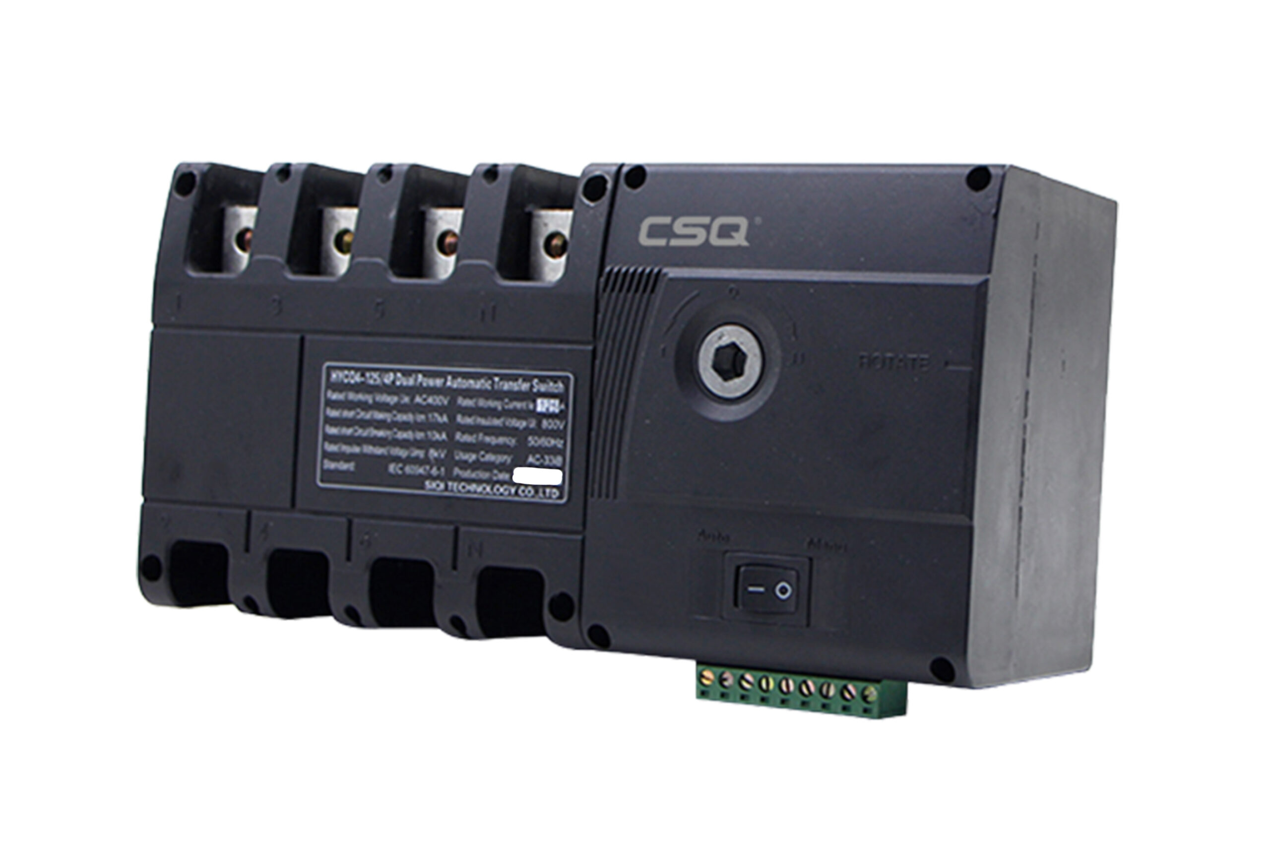 ATS 125A 3 Phase 4 Wires HYCQ4 Series CSQ