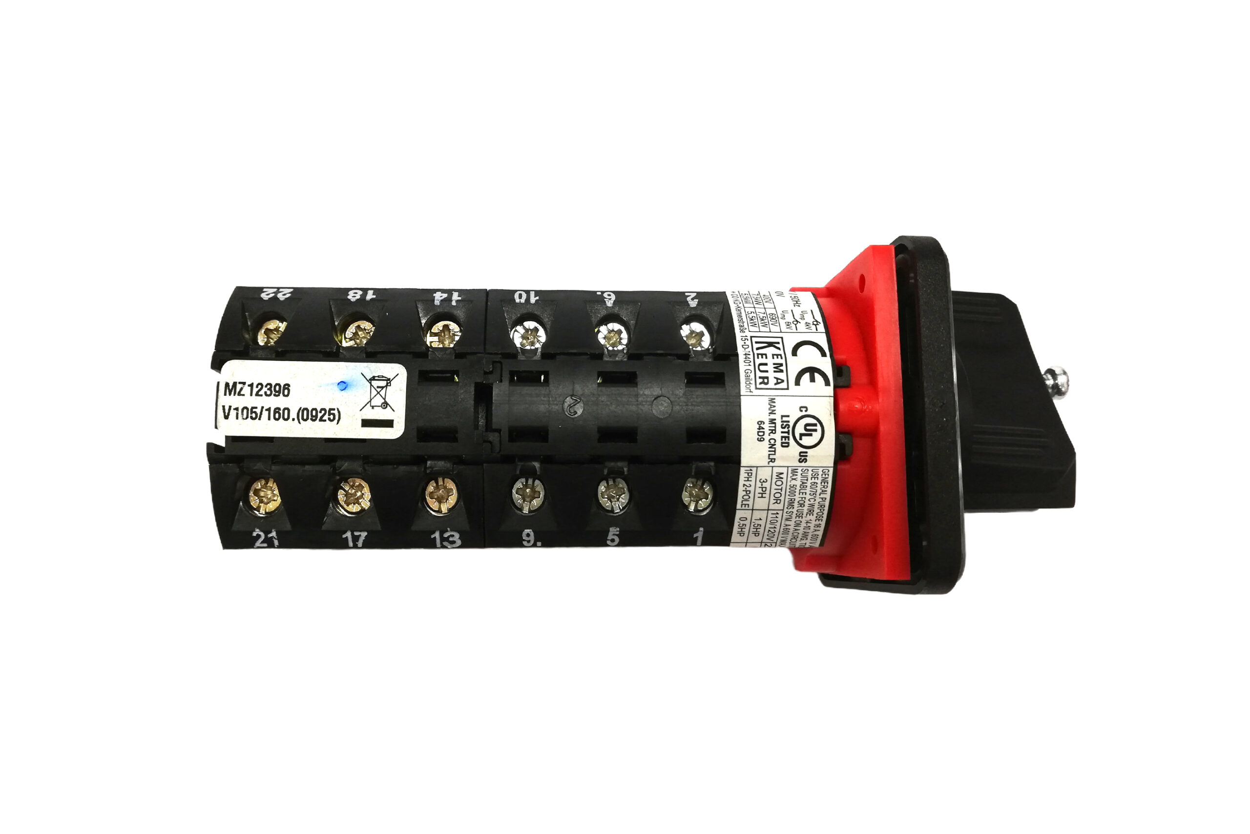 12 Position Switch 1P 25 Amps V 105/160.0200 MZ12396 MERZ - Image 3