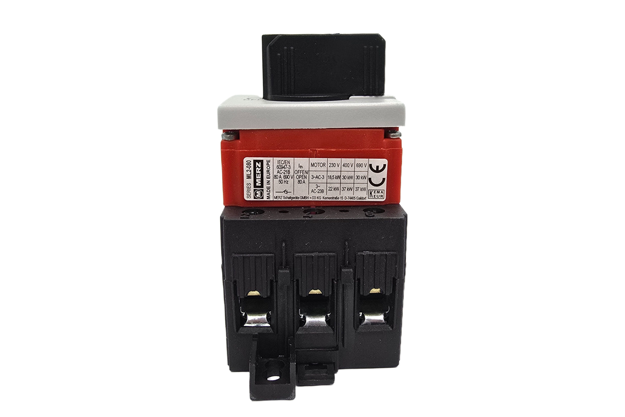 80Amps 3 Pole Main Switch Rail Mounted MZ39170 MERZ - Image 5