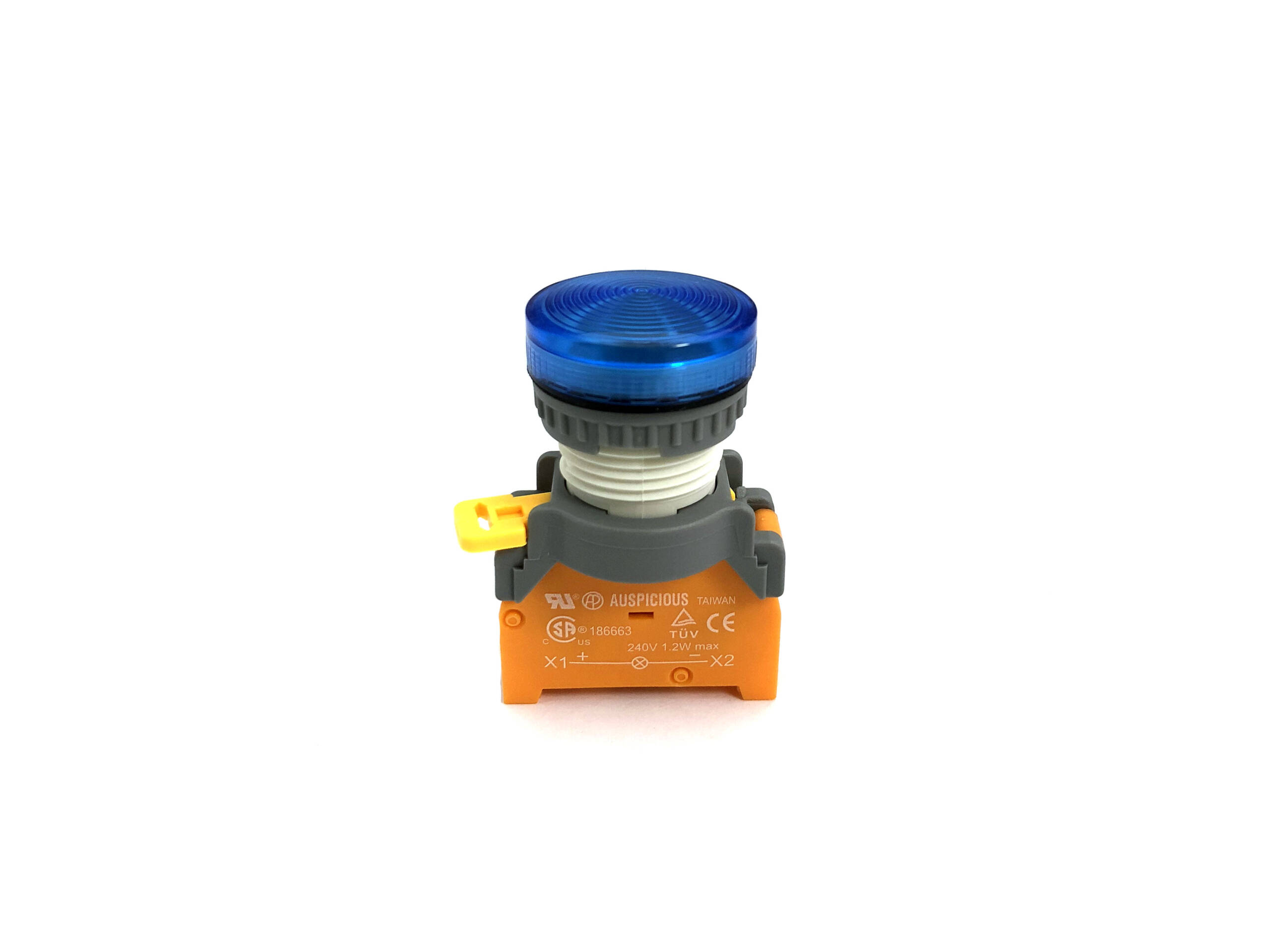 PLN22 22mm Panel Indicator Ba9s Bulb Blue