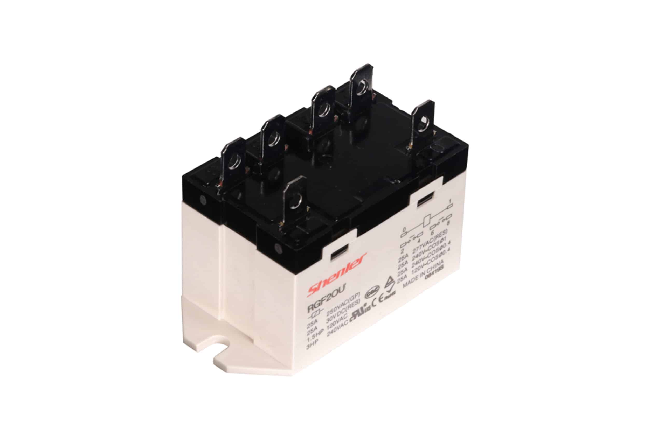 25Amp Relay 6 Pin Flange Mount RGF2OU Shenler - Image 2