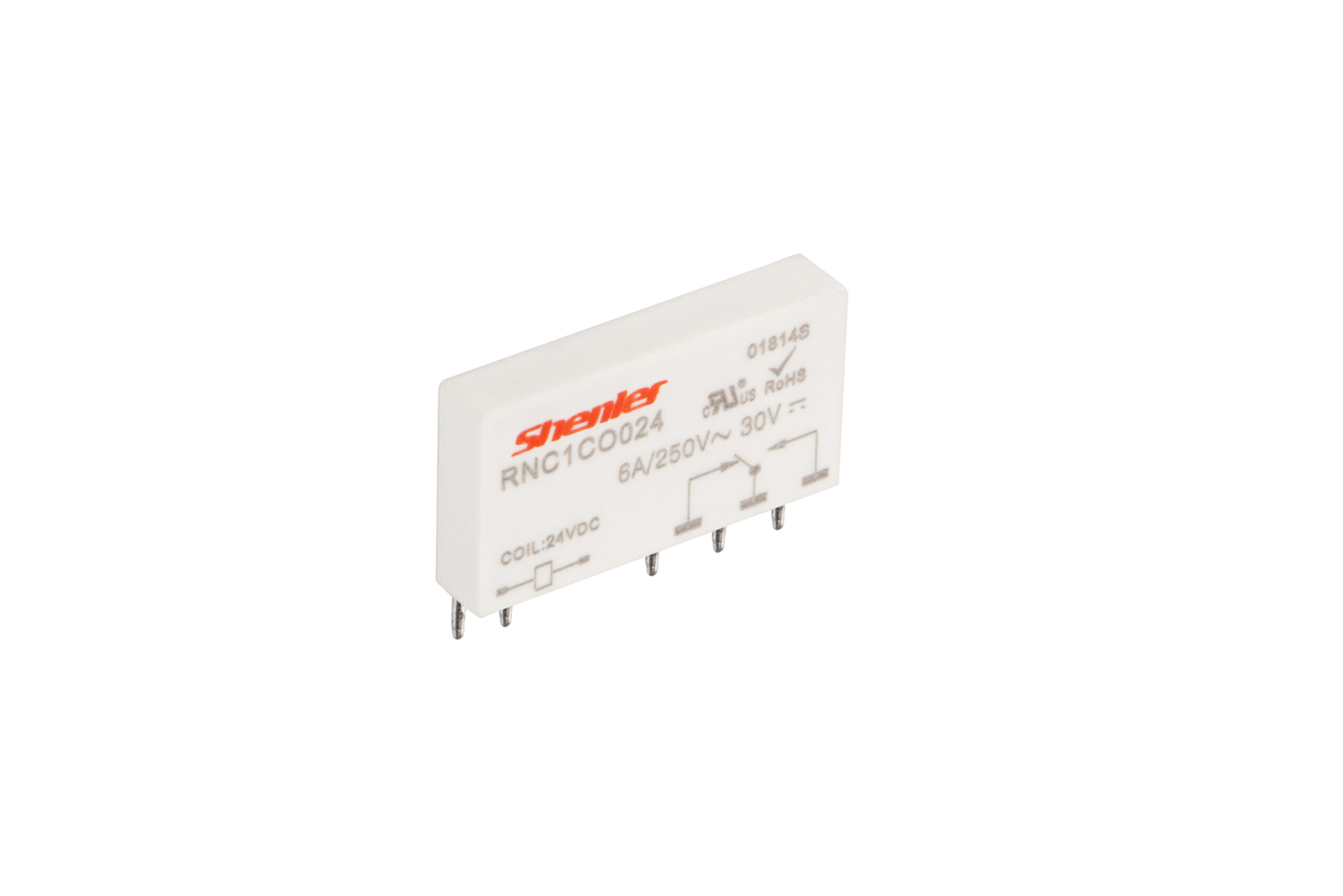 Slim Type Relay 1CO Coil: 24VDC 5 Pin RNC Series Shenler