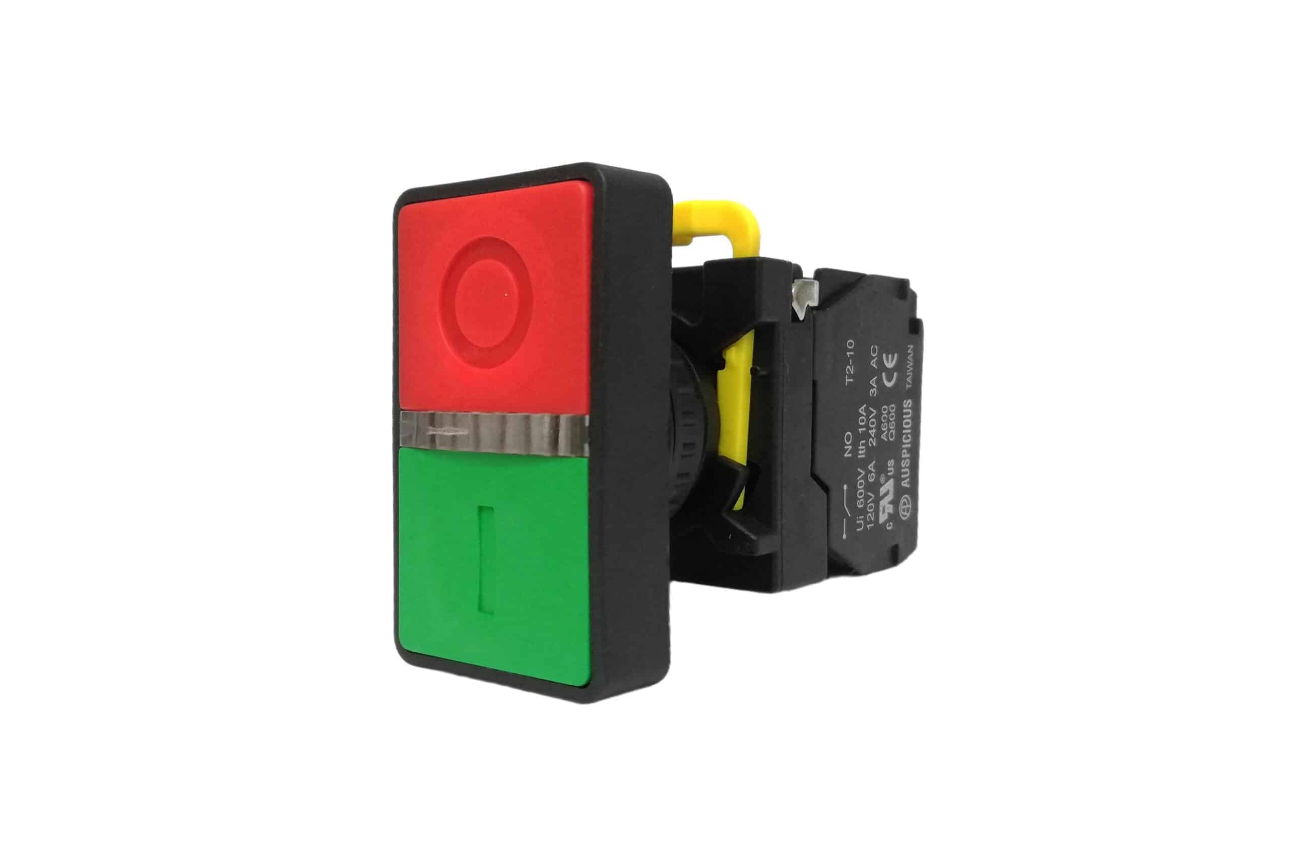 Double Push Button Light Switch 22mm T2DBF11Y Auspicious