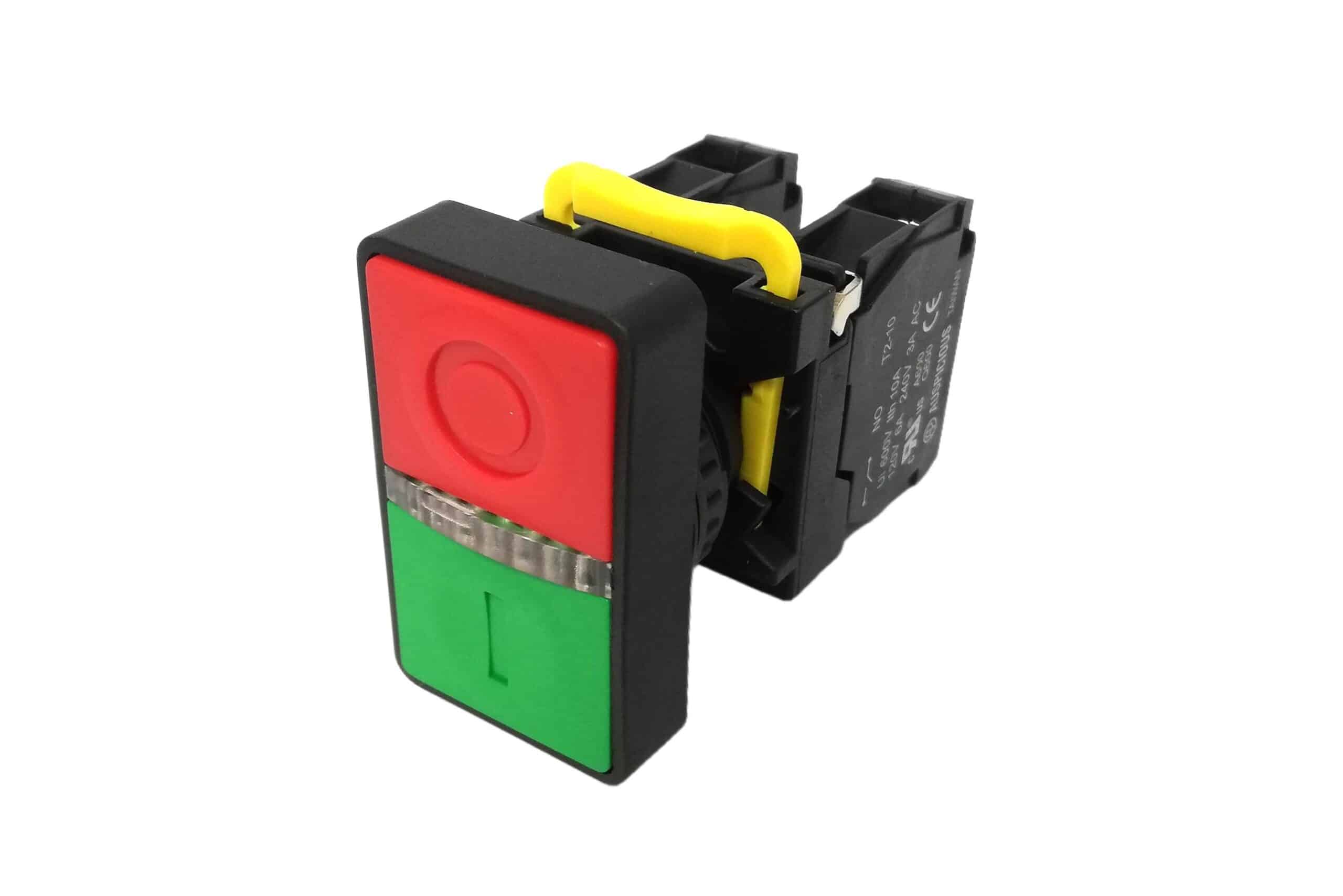 Double Push Button Light Switch 22mm T2DBF11Y Auspicious - Image 2