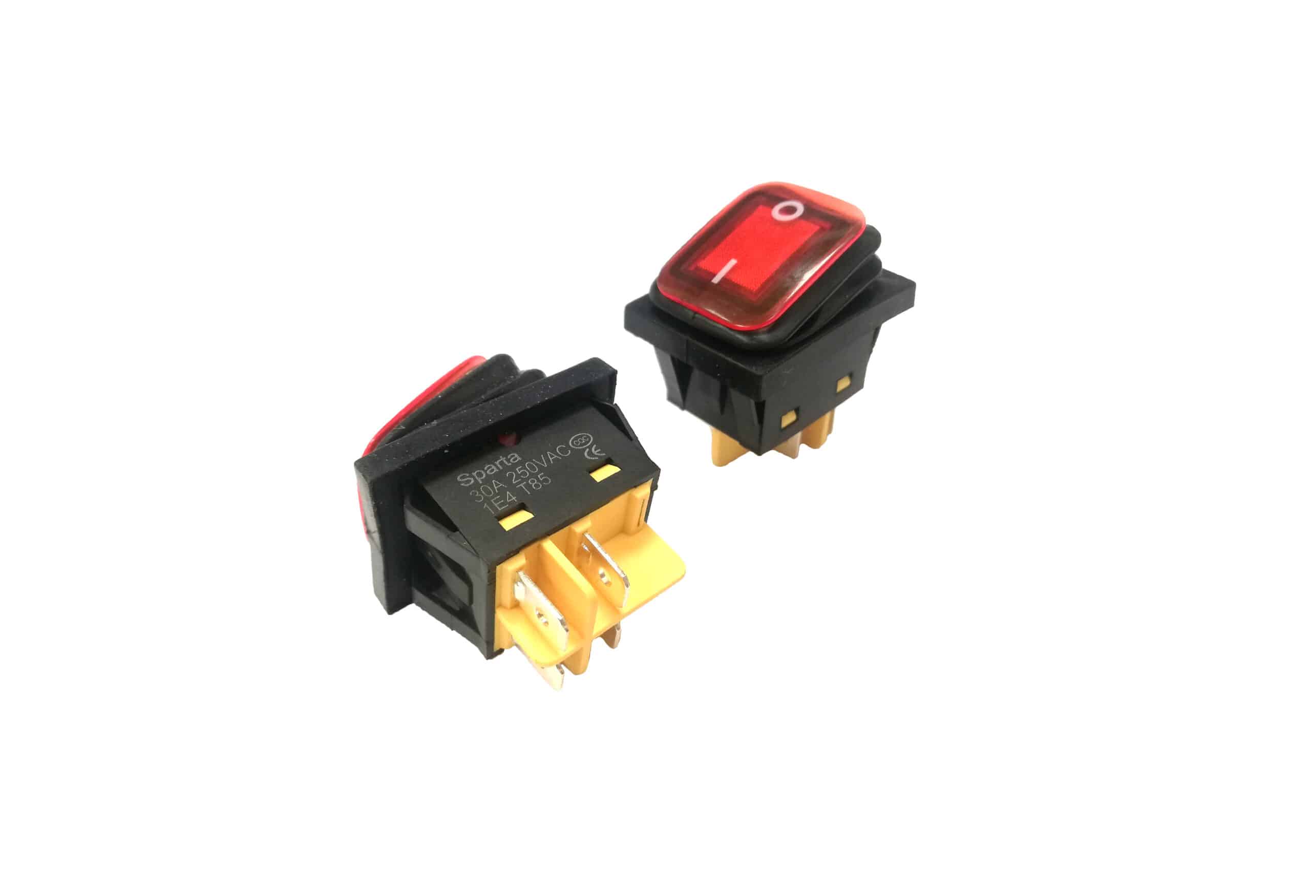 WRS304 RED ROCKER SWITCH