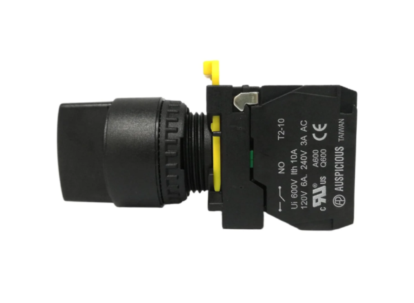 3 Position Spring Return Switch 22mm T2PRS320BK Auspicious